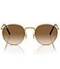 Color:Brown - Image 2 - New Round Unisex 53mm Phantos Sunglasses