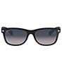 Color:Matte Black - Image 2 - New Wayfarer Classic Polarized 55mm Sunglasses