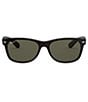 Color:Black Green - Image 2 - New Wayfarer Classic Polarized 55mm Sunglasses