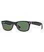 Color:Black - Image 1 - Unisex Oversized Wayfarer Sunglasses