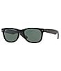 Color:Black/Green - Image 1 - Unisex Oversized Wayfarer Sunglasses