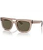 Color:Brown - Image 1 - Unisex Phil 54mm Square Sunglasses
