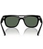 Color:Black - Image 4 - Unisex Phil 54mm Square Sunglasses