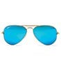 Color:Blue - Image 2 - Unisex Rb3025 58mm Aviator Polarized Sunglasses