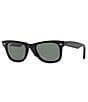 Color:Black Polar - Image 1 - Unisex Polarized Classic Wayfarer Sunglasses