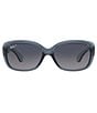 Color:Blue - Image 2 - Polarized Jackie Ohh Oversized Sunglasses