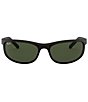 Color:Matte Black - Image 2 - Predator 2 Rectangle Sunglasses