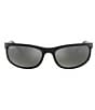 Ray-Ban Predator 2 Wrap 62mm Sunglasses, Color:Black Silver - Image 2