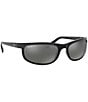 Ray-Ban Predator 2 Wrap 62mm Sunglasses, Color:Black Silver - Image 5