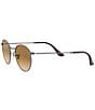 Color:Gunmetal - Image 3 - Round Metal 50mm Sunglasses