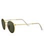 Color:Gold Green - Image 3 - Round Metal 53mm Sunglasses