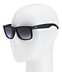 Ray-Ban Square Gradient Boyfriend Sunglasses, Color:Black - Image 2