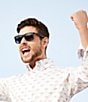Ray-Ban Square Gradient Boyfriend Sunglasses, Color:Black - Image 3