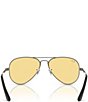 Ray-Ban Unisex RB3925 58mm Pilot Sunglasses - Image 4