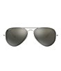 Color:Grey Mirror - Image 2 - Unisex 0RB3025 58mm Polarized Aviator Sunglasses