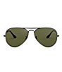 Color:Black Green - Image 2 - Unisex 0RB3025 62mm Polarized Aviator Sunglasses