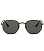 Color:Black - Image 2 - Unisex 0RB3548N 54mm Square Sunglasses