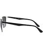 Color:Black/Silver - Image 3 - Unisex 0RB3569 59mm Square Sunglasses