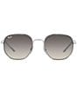 Color:Silver - Image 2 - Unisex 0RB3682 51mm Round Sunglasses