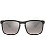 Color:Black/Silver - Image 2 - Unisex 0RB4264 58mm Square Mirrored Polarized Sunglasses