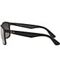 Color:Black/Silver - Image 3 - Unisex 0RB4264 58mm Square Mirrored Polarized Sunglasses