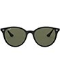 Ray-Ban Unisex 0RB4305 53mm Round Polarized Sunglasses, Color:Black - Image 2