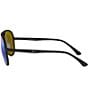 Color:Matte Black - Image 3 - Unisex 0RB4320CH 58mm Aviator Mirrored Polarized Sunglasses