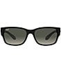 Color:Black - Image 2 - Unisex 0RB4388 55mm Rectangle Sunglasses