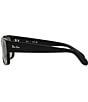 Color:Black - Image 3 - Unisex 0RB4388 55mm Rectangle Sunglasses