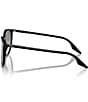 Color:Black - Image 3 - Unisex 54mm Round Sunglasses