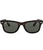 Color:Tortoise Grey Polarized - Image 2 - Unisex Classic Wayfarer 50mm Polarized Sunglasses