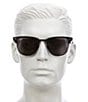 Color:Dark Grey - Image 2 - Unisex Clubmaster 55mm Sunglasses