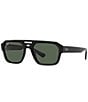 Color:Black - Image 1 - Unisex Corrigan 54mm Pilot Sunglasses