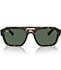 Ray-Ban Unisex Corrigan RB4397 Havana 54mm Pilot Sunglasses, Color:Havana - Image 2