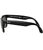 Ray-Ban Unisex Folding Wayfarer RB4105 54mm Square Sunglasses, Color:Black Green - Image 3