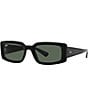 Color:Black - Image 1 - Unisex Kiliane 54mm Rectangle Sunglasses