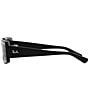 Color:Black - Image 3 - Unisex Kiliane 54mm Rectangle Sunglasses