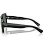 Ray-Ban Unisex Magellan 54mm Square Sunglasses, Color:Black - Image 3