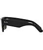 Ray-Ban Unisex Mega Wayfarer 52mm Square Sunglasses, Color:Black - Image 3