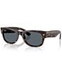 Ray-Ban Unisex Mega Wayfarer II 0832S 55mm Havana Square Sunglasses - Image 1