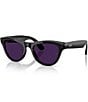 Ray-Ban Unisex Meta Gen 2 Skyler 50mm Round Transition Lens Glasses, Color:Shiny Black/Transitions Amethyst - Image 2