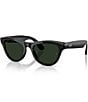 Ray-Ban Unisex Meta Gen 2 Skyler 50mm Round Transition Lens Glasses, Color:Shiny Black/Transitions Green - Image 2