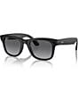 Color:Matte Black/Black - Image 1 - Unisex Ray-Ban Meta Smart Glasses Wayfarer Large 53mm Polarized Sunglasses