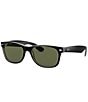 Color:Top Black - Image 1 - Unisex New Wayfarer 0RB2132 52mm Sunglasses