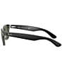 Color:Top Black - Image 3 - Unisex New Wayfarer 0RB2132 52mm Sunglasses