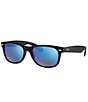 Color:Black Blue - Image 1 - Unisex New Wayfarer 0RB2132 55mm Sunglasses