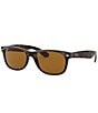 Color:Light Havana - Image 1 - Unisex New Wayfarer 0rb2132 55mm Sunglasses