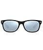 Color:Black Silver - Image 2 - Unisex New Wayfarer 0RB2132 55mm Sunglasses