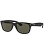 Ray-Ban Unisex New Wayfarer 52mm Sunglasses, Color:Matte Black - Image 1
