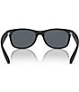Color:Rubber Black/Blue - Image 4 - Unisex New Wayfarer 58mm Sunglasses